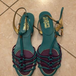 Salvatore Ferragamo - gently worn leather sandles